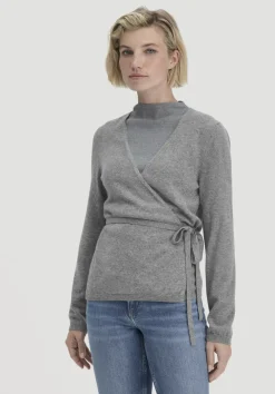 hessnatur Strick Jacke Relaxed aus Bio-Merinowolle mit Cashmere von|Damen Strickjacken