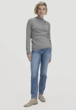 hessnatur Strick Jacke Relaxed aus Bio-Merinowolle mit Cashmere von|Damen Strickjacken