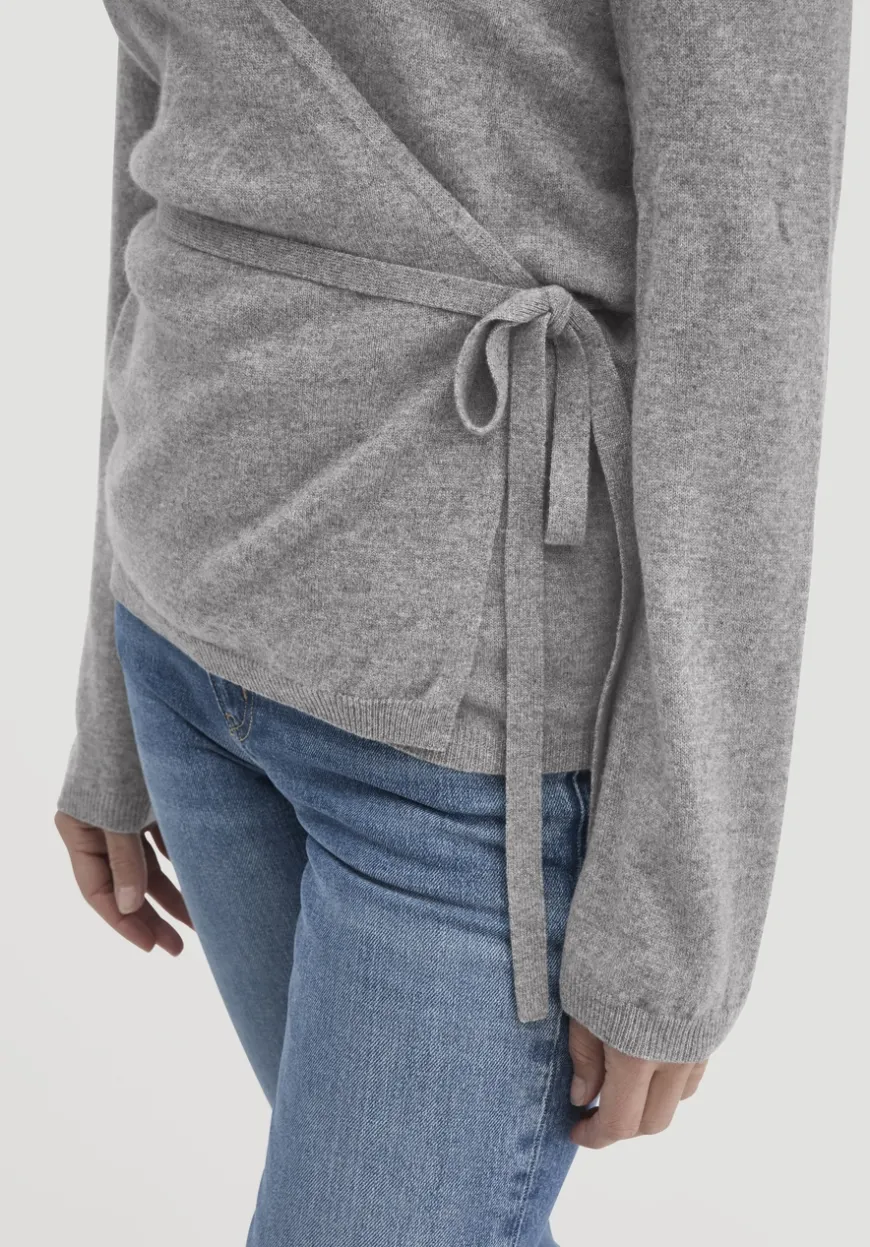 hessnatur Strick Jacke Relaxed aus Bio-Merinowolle mit Cashmere von|Damen Strickjacken