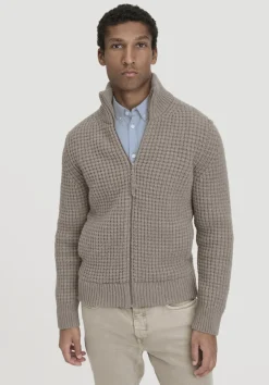 hessnatur Strick Jacke Relaxed BETTER RECYCLING aus reiner Bio-Merinowolle von|Herren Strickjacken