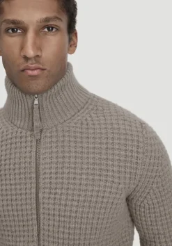hessnatur Strick Jacke Relaxed BETTER RECYCLING aus reiner Bio-Merinowolle von|Herren Strickjacken