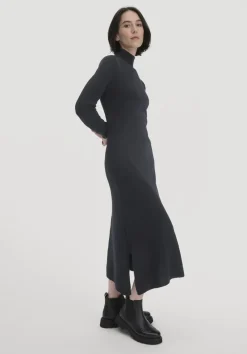 hessnatur Strick Kleid Regular aus Bio-Merinowolle mit Cashmere von|Damen Kleider & Röcke