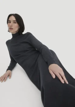 hessnatur Strick Kleid Regular aus Bio-Merinowolle mit Cashmere von|Damen Kleider & Röcke