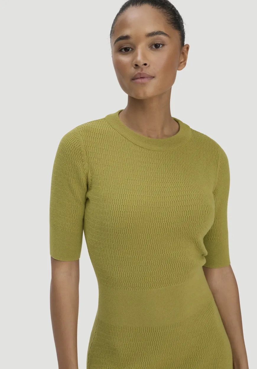 hessnatur Strick Kleid Regular aus Bio-Baumwolle und Wolle von|Damen Kleider & Röcke