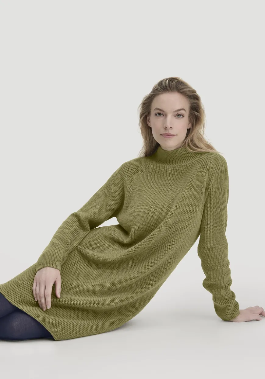 hessnatur Strick Kleid Regular aus reiner Bio-Baumwolle von|Damen Kleider & Röcke|T-Shirts