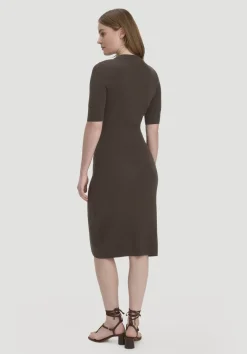 hessnatur Strick Kleid Regular aus Bio-Baumwolle und Wolle von|Damen Kleider & Röcke
