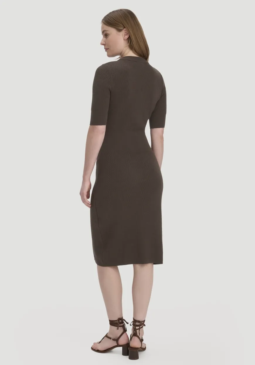 hessnatur Strick Kleid Regular aus Bio-Baumwolle und Wolle von|Damen Kleider & Röcke