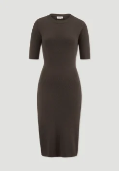 hessnatur Strick Kleid Regular aus Bio-Baumwolle und Wolle von|Damen Kleider & Röcke