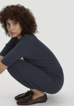 hessnatur Strick Kleid Regular aus Bio-Baumwolle und Wolle von|Damen Kleider & Röcke
