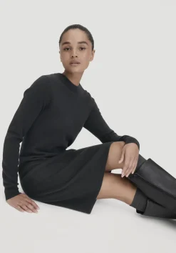 hessnatur Strick Kleid Regular aus Bio-Merinowolle mit Cashmere von|Damen Kleider & Röcke