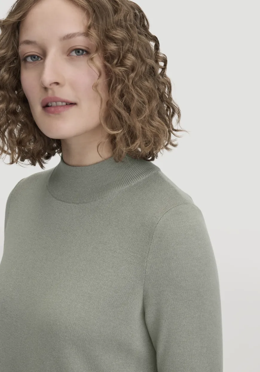 hessnatur Strick Kleid Relaxed aus TENCEL™ Lyocell mit Bio-Baumwolle von|Damen Kleider & Röcke|T-Shirts