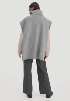 hessnatur Strick Poncho Pullover Oversize BETTER RECYCLING aus reiner Bio-Merinowolle von|Damen Pullover
