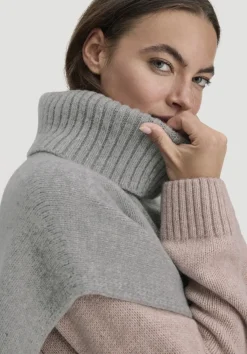 hessnatur Strick Poncho Pullover Oversize BETTER RECYCLING aus reiner Bio-Merinowolle von|Damen Pullover
