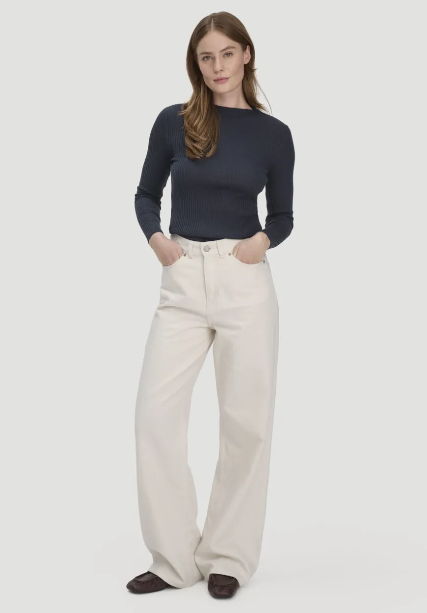 hessnatur Strick Pullover Fitted aus TENCEL™ Lyocell mit Bio-Baumwolle von|Damen Pullover|Strick