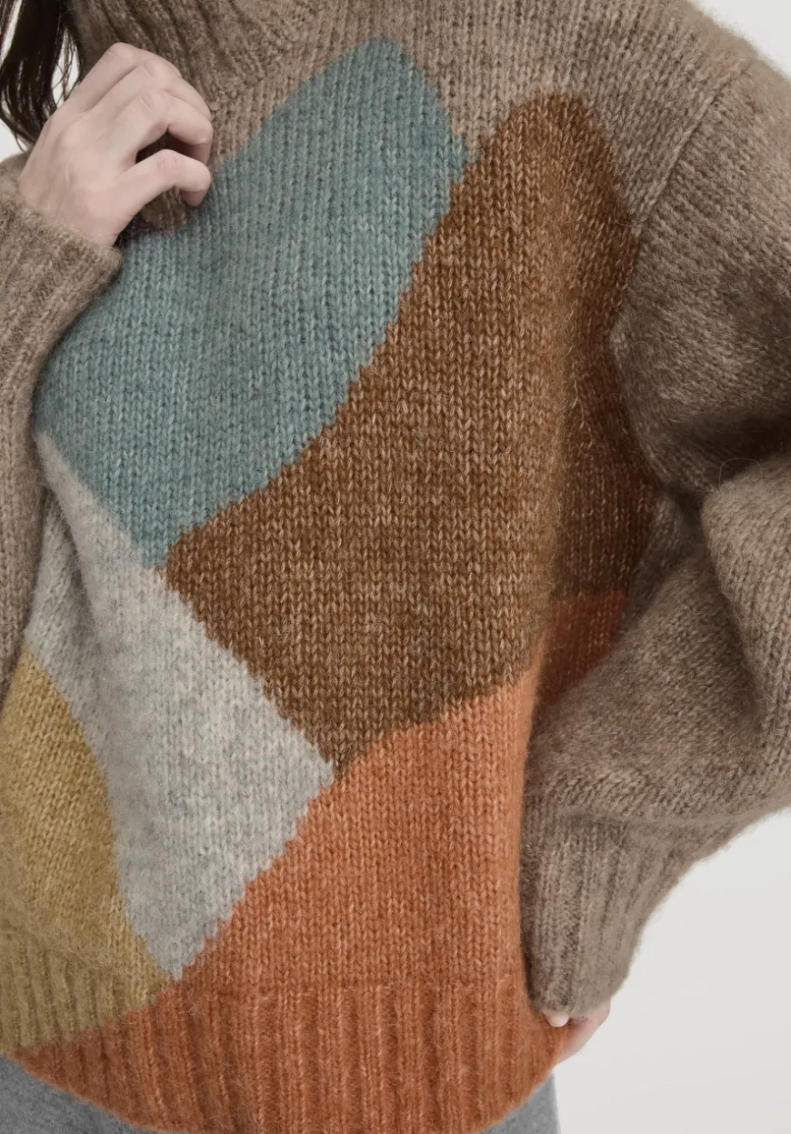 hessnatur Strick Pullover Oversize aus Alpaka mit Bio-Baumwolle von|Damen Pullover