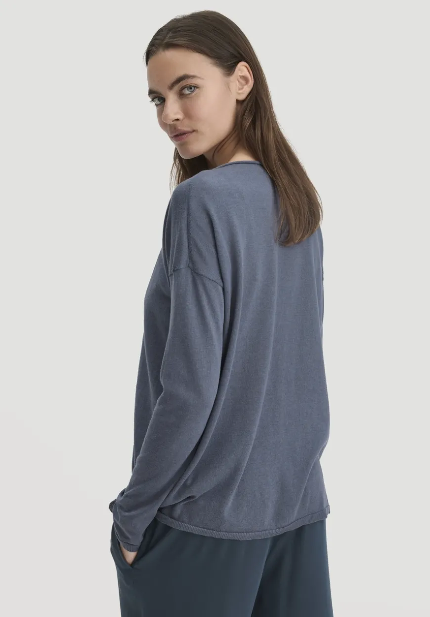 hessnatur Strick Pullover Oversize aus TENCEL™ Lyocell mit Bio-Baumwolle von|Damen Pullover|T-Shirts