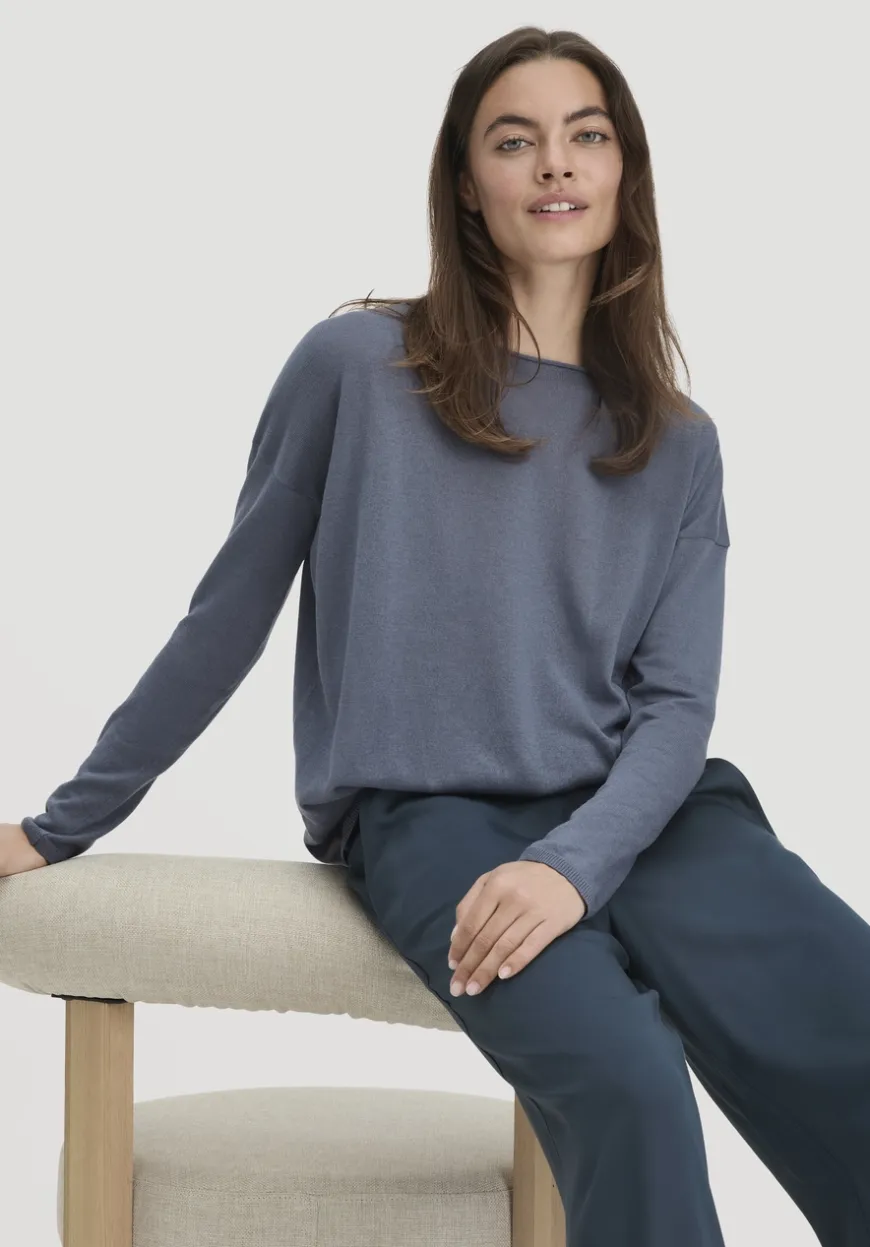 hessnatur Strick Pullover Oversize aus TENCEL™ Lyocell mit Bio-Baumwolle von|Damen Pullover|T-Shirts