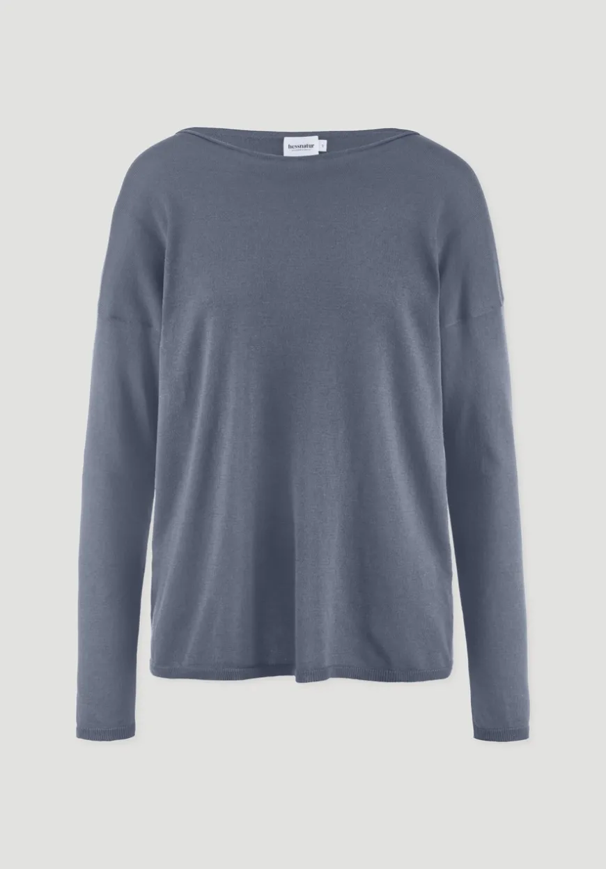 hessnatur Strick Pullover Oversize aus TENCEL™ Lyocell mit Bio-Baumwolle von|Damen Pullover|T-Shirts