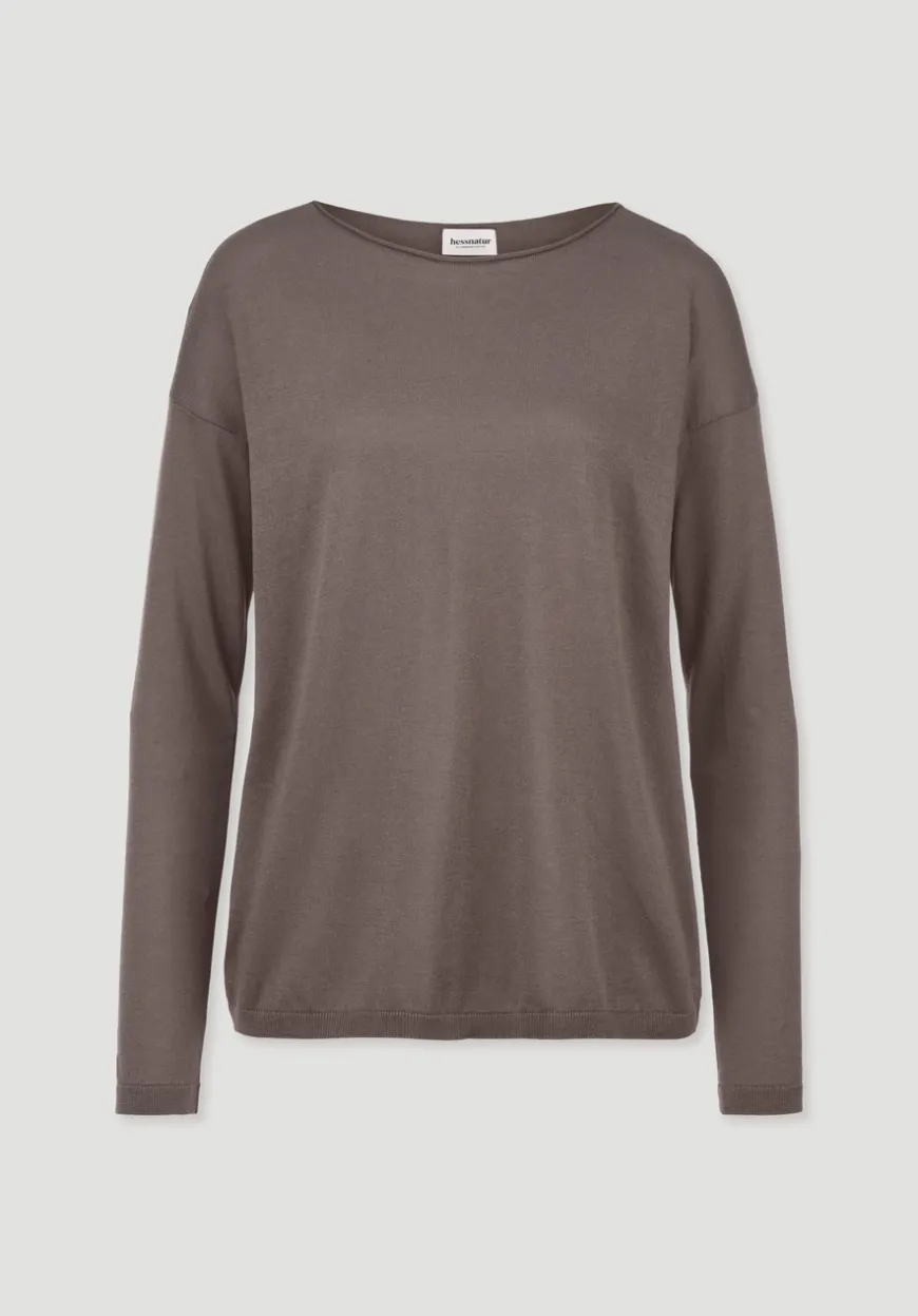 hessnatur Strick Pullover Oversize aus TENCEL™ Lyocell mit Bio-Baumwolle von|Damen Pullover