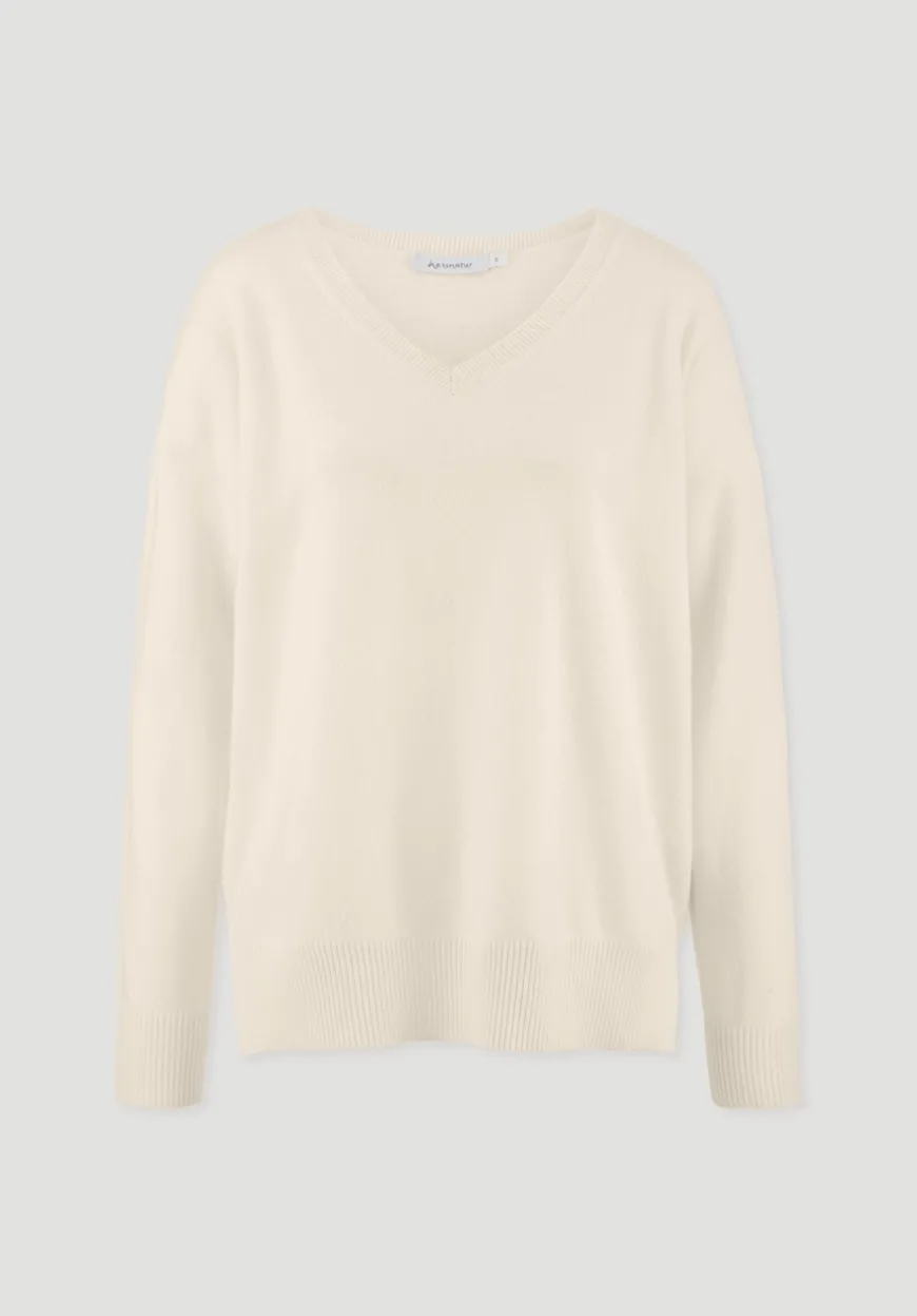 hessnatur Strick Pullover Oversized aus Bio-Merinowolle mit Cashmere von|Damen Pullover|T-Shirts