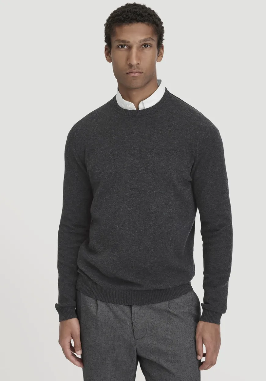 hessnatur Strick Pullover Regular aus Bio-Merinowolle mit Cashmere von|Herren Pullover|Strick
