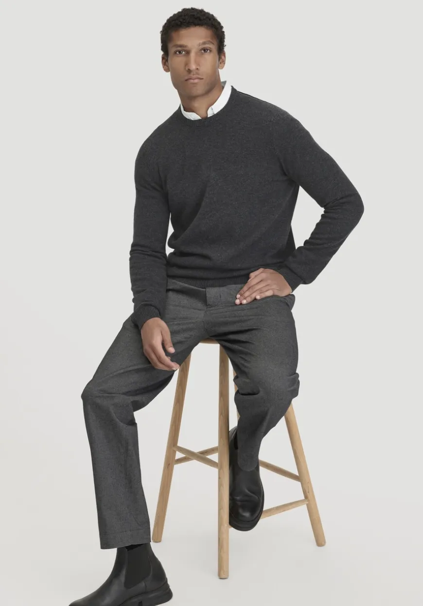 hessnatur Strick Pullover Regular aus Bio-Merinowolle mit Cashmere von|Herren Pullover|Strick