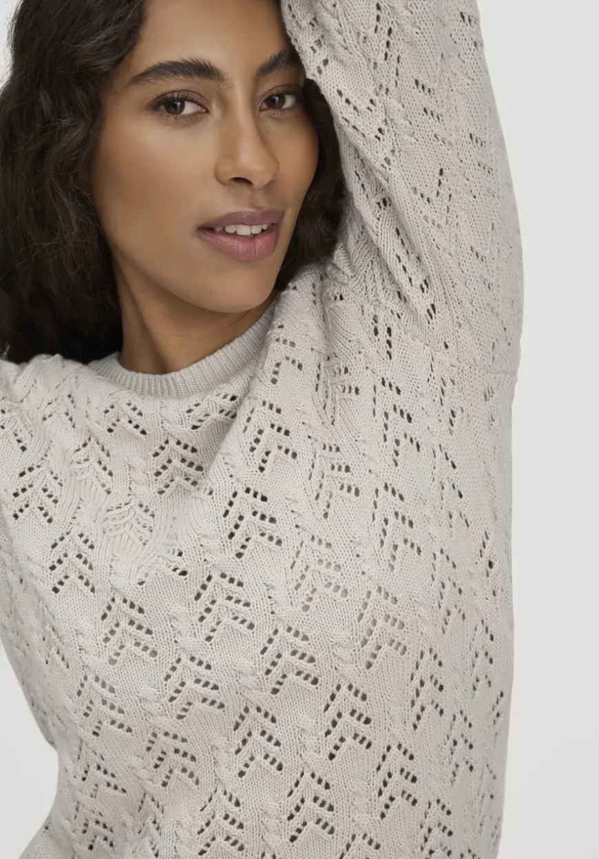 hessnatur Strick Pullover Regular aus Bio-Baumwolle und Wolle von|Damen Pullover