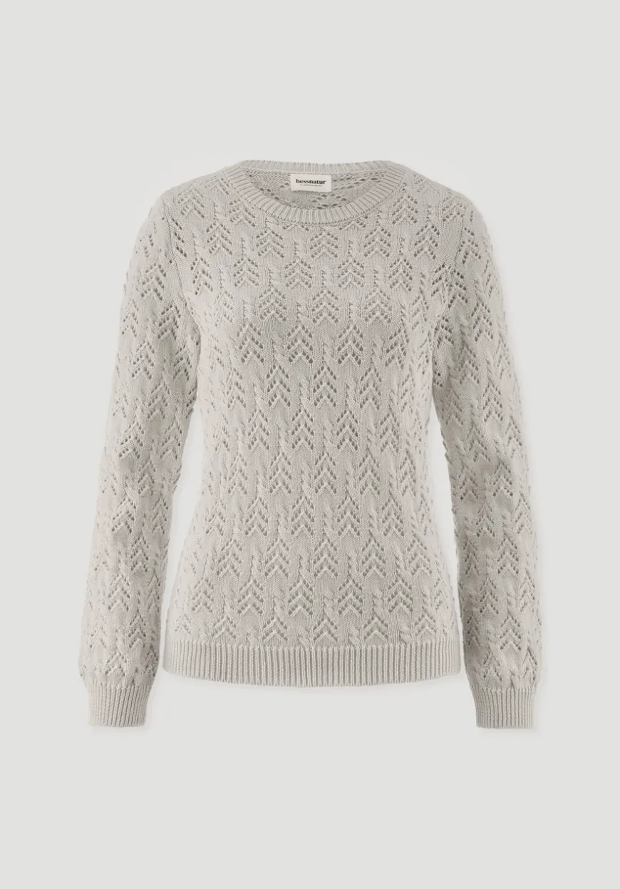 hessnatur Strick Pullover Regular aus Bio-Baumwolle und Wolle von|Damen Pullover