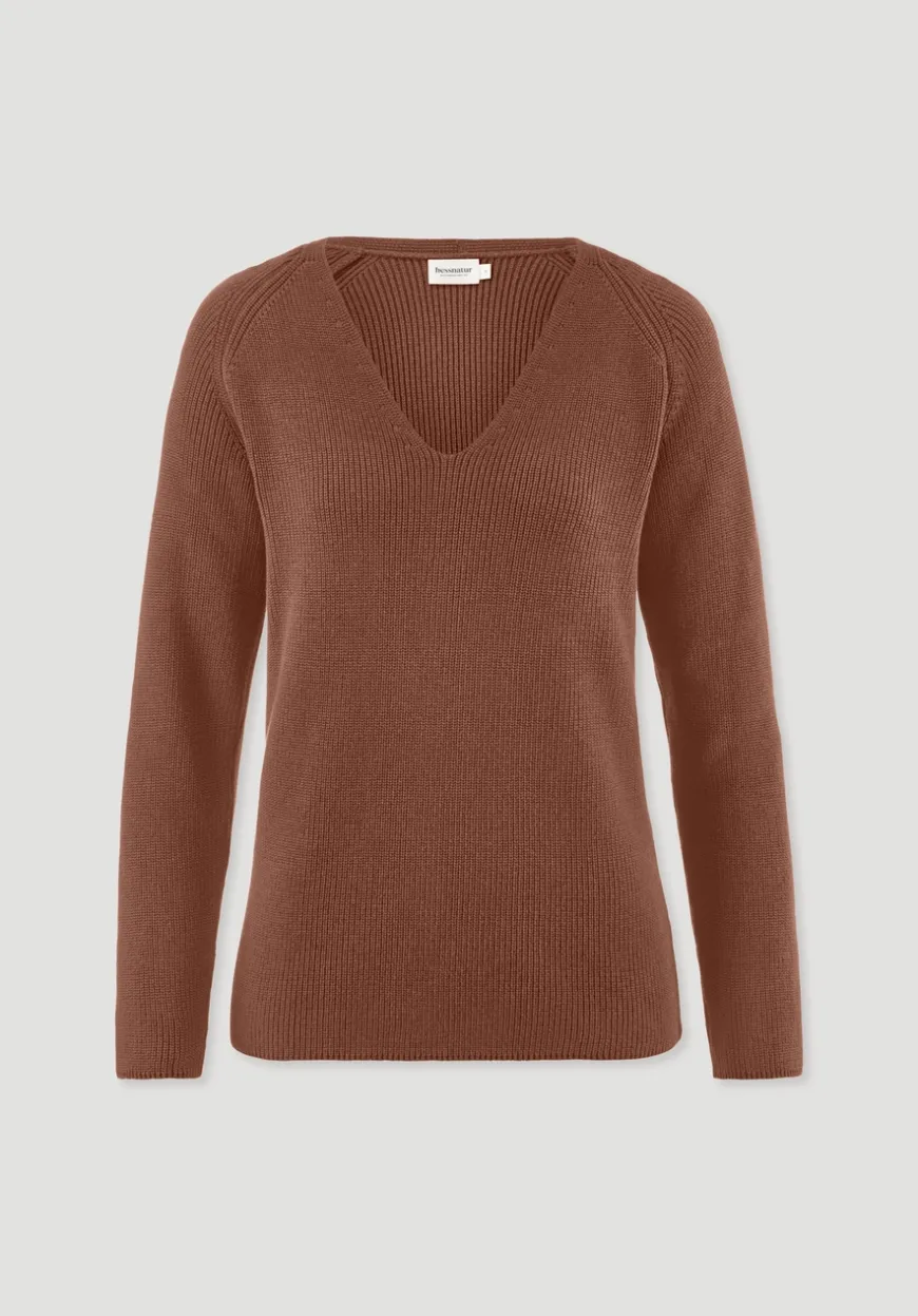hessnatur Strick Pullover Regular aus reiner Bio-Baumwolle von|Damen Pullover|T-Shirts
