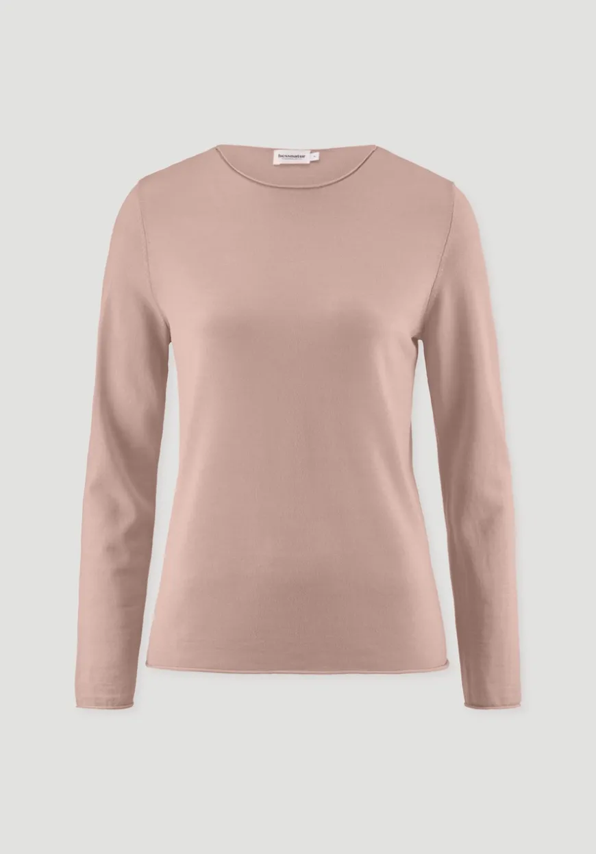 hessnatur Strick Pullover Regular aus reiner Bio-Merinowolle von|Damen Pullover|T-Shirts
