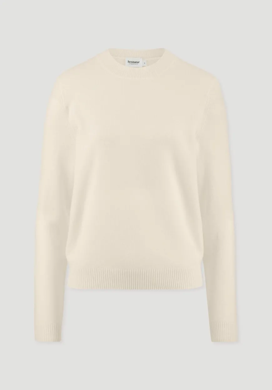 hessnatur Strick Pullover Regular aus Bio-Merinowolle mit Cashmere von|Damen Pullover|T-Shirts