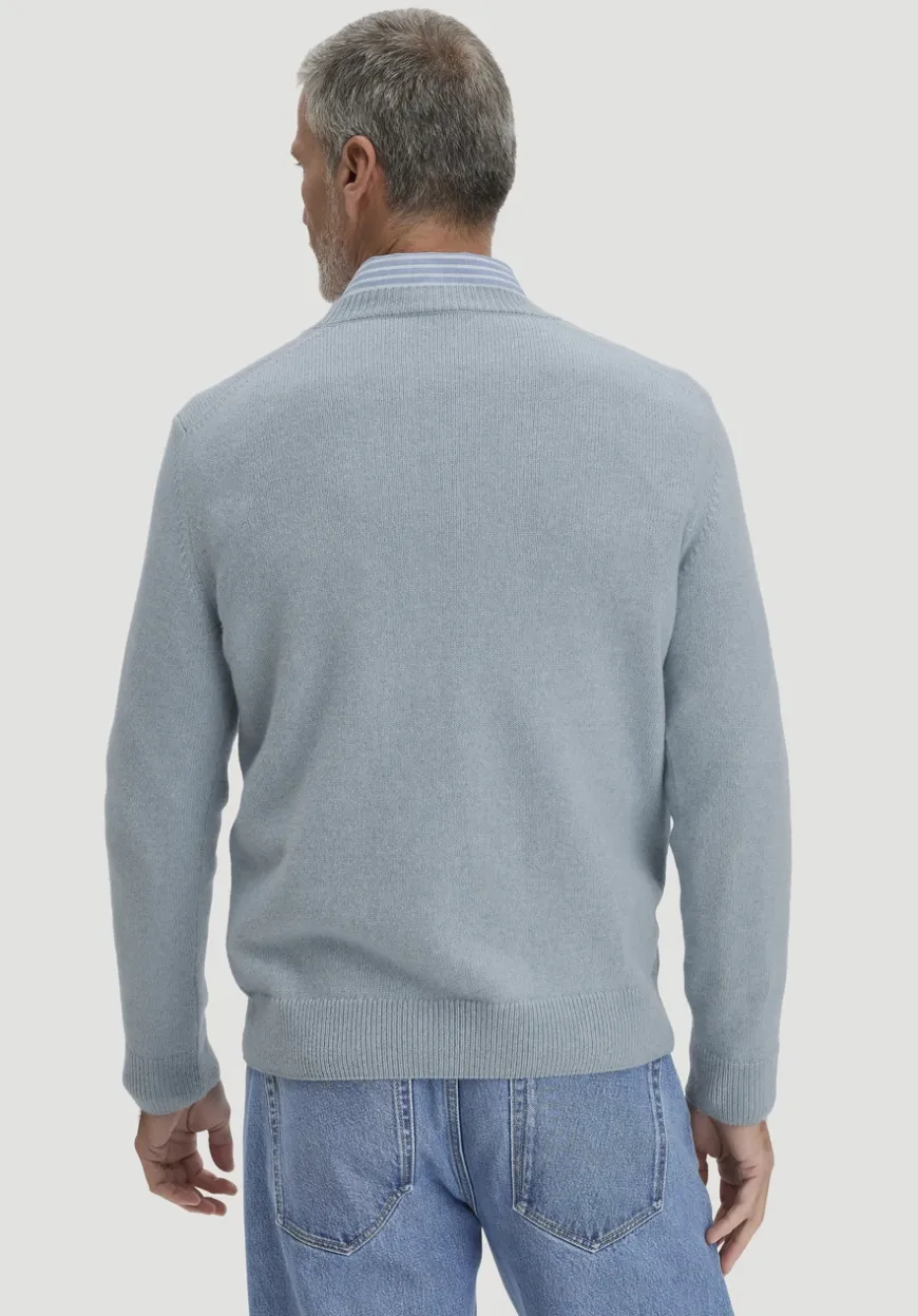 hessnatur Strick Pullover Regular aus Bio-Merinowolle mit Bio-Baumwolle von|Herren Pullover|Strick