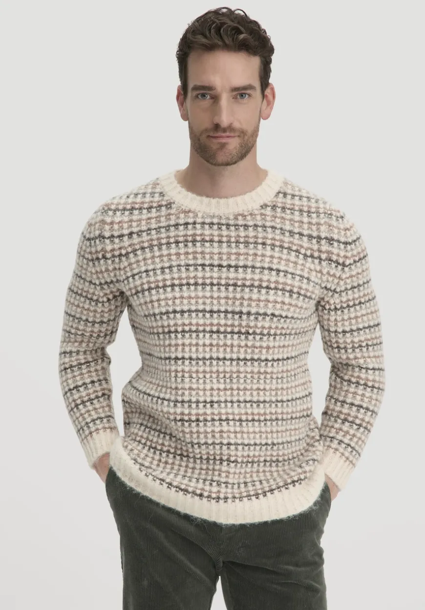hessnatur Strick Pullover Regular aus Alpaka mit Bio-Baumolle von|Herren Pullover