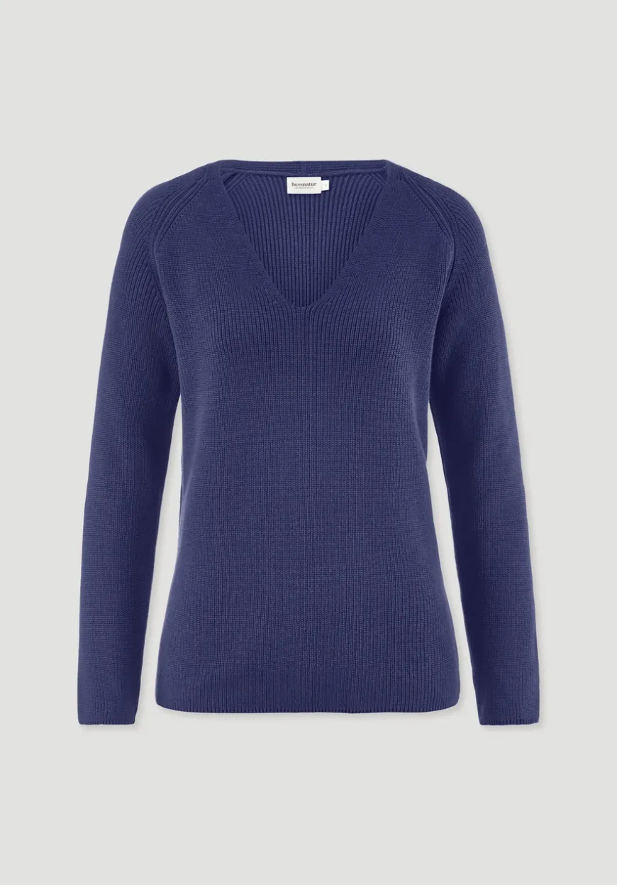 hessnatur Strick Pullover Regular aus reiner Bio-Baumwolle von|Damen Pullover|T-Shirts