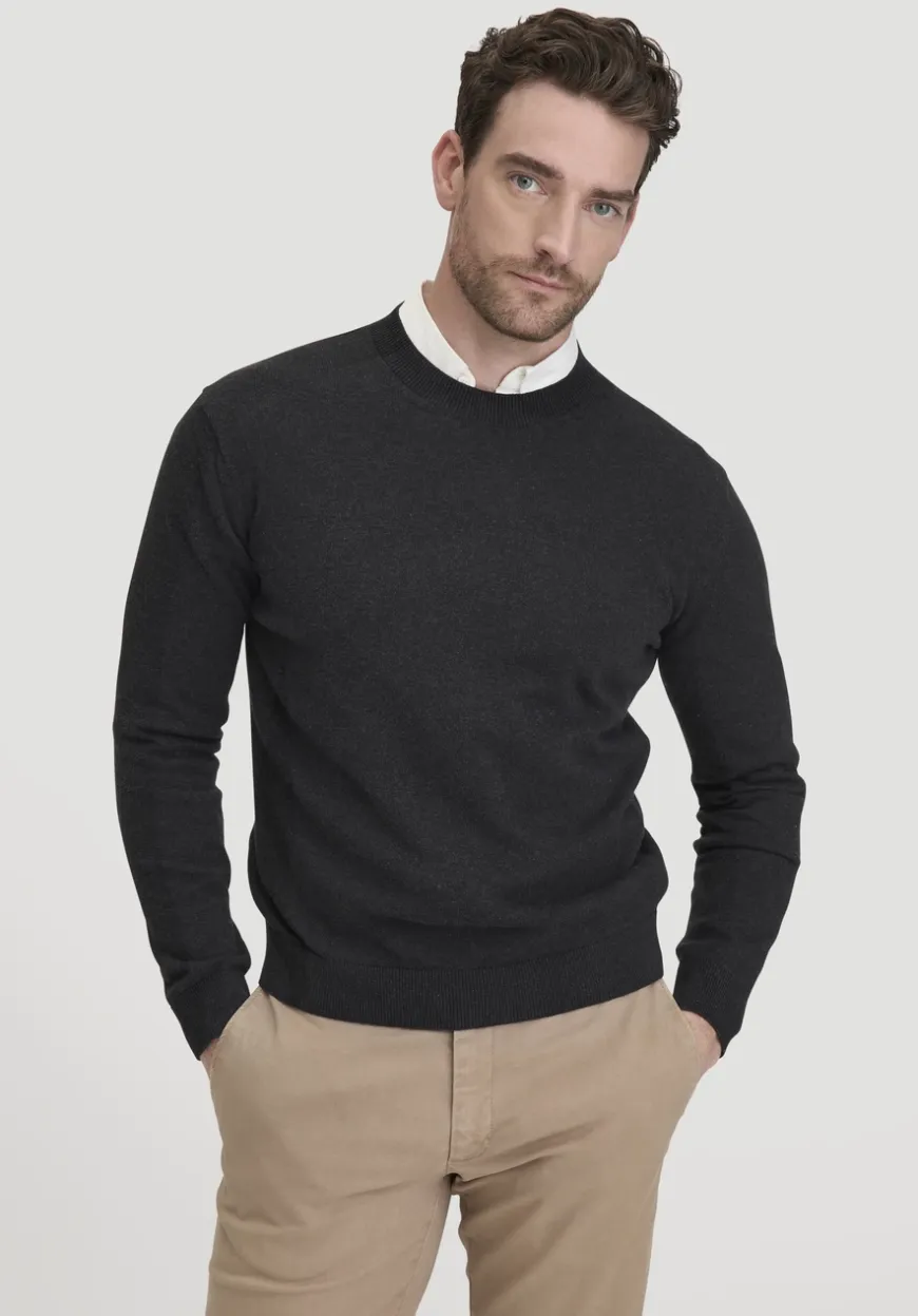 hessnatur Strick Pullover Regular aus reiner Bio-Baumwolle von|Herren Pullover|Strick