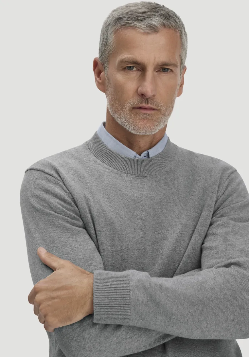 hessnatur Strick Pullover Regular aus reiner Bio-Baumwolle von|Herren Pullover|Strick