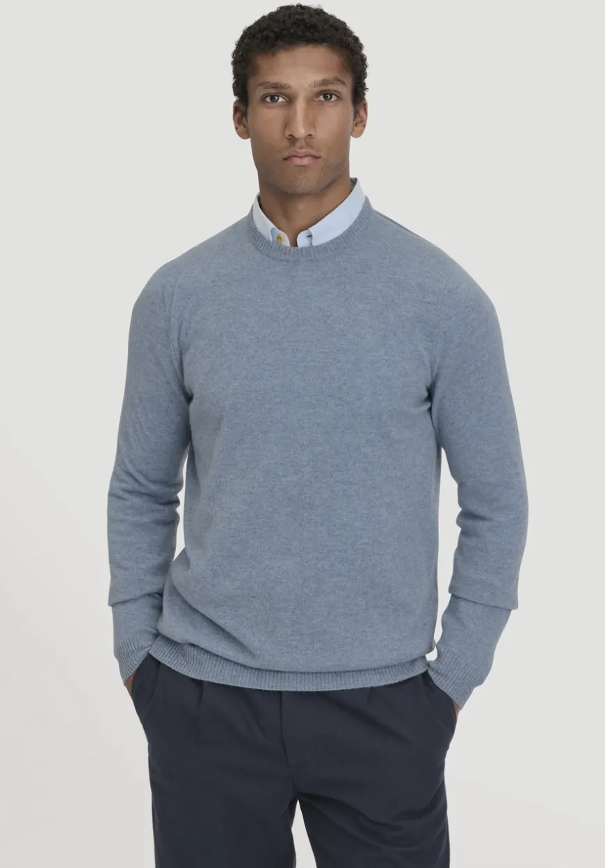hessnatur Strick Pullover Regular aus Bio-Merinowolle mit Cashmere von|Herren Pullover|Strick