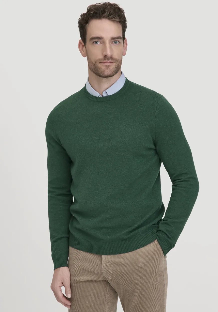 hessnatur Strick Pullover Regular aus Bio-Merinowolle mit Cashmere von|Herren Pullover