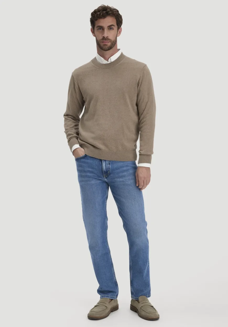 hessnatur Strick Pullover Regular aus reiner Bio-Baumwolle von|Herren Pullover|Strick