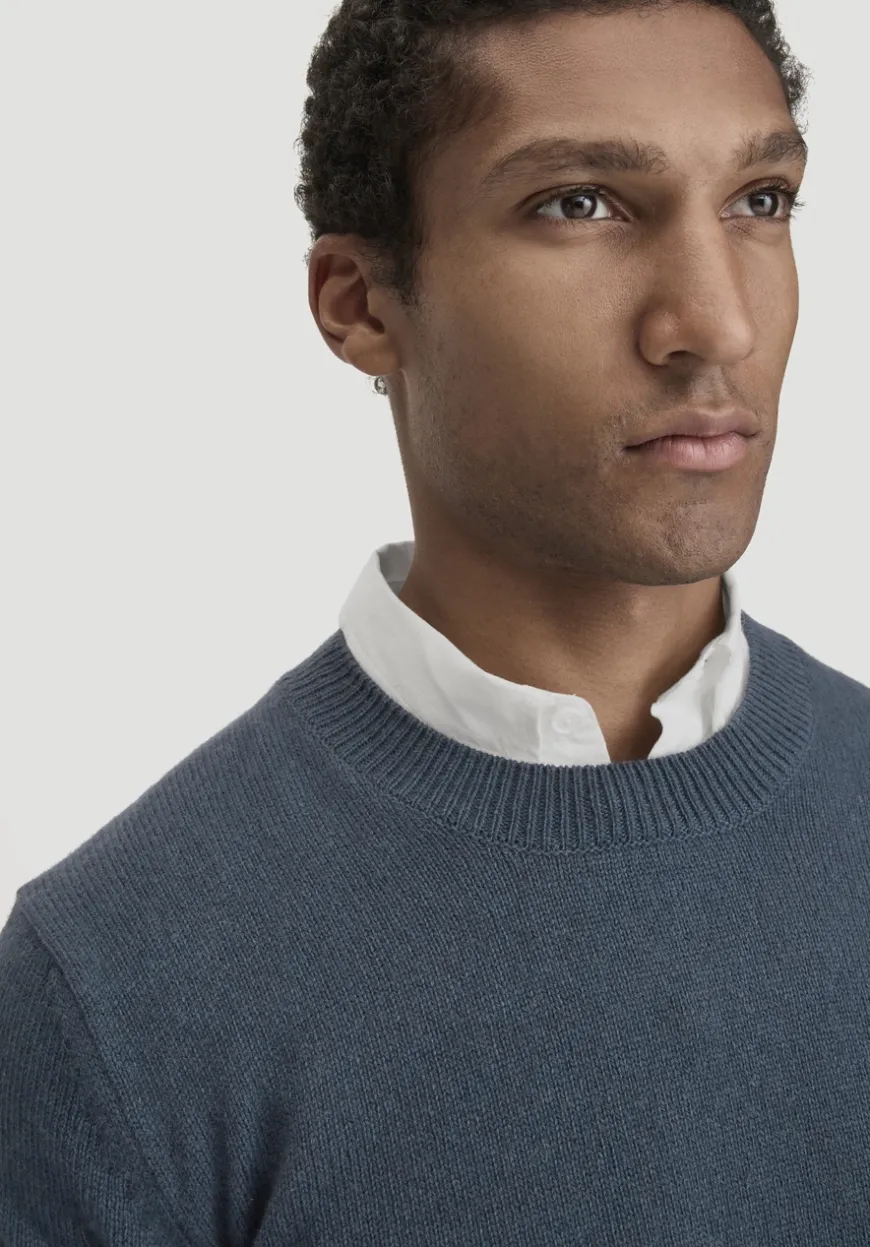 hessnatur Strick Pullover Regular aus Bio-Merinowolle mit Bio-Baumwolle von|Herren Pullover|Strick