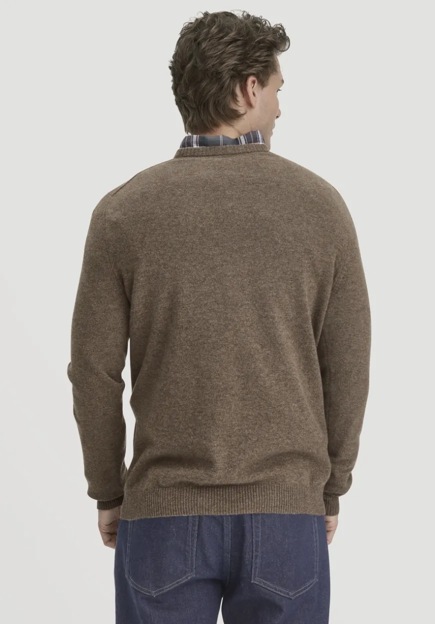 hessnatur Strick Pullover Regular aus Bio-Merinowolle mit Cashmere von|Herren Pullover|Strick