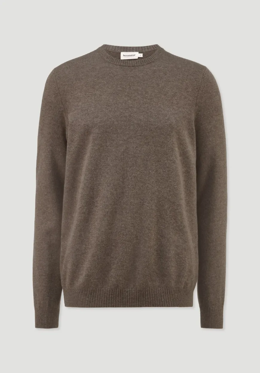 hessnatur Strick Pullover Regular aus Bio-Merinowolle mit Cashmere von|Herren Pullover|Strick