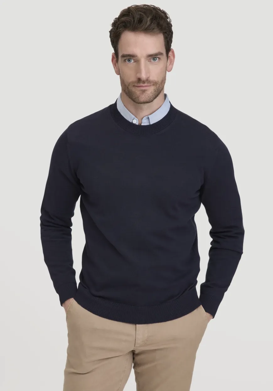 hessnatur Strick Pullover Regular aus reiner Bio-Baumwolle von|Herren Pullover|Strick