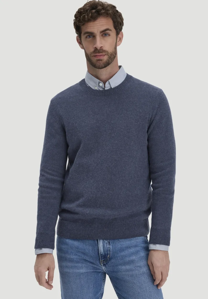 hessnatur Strick Pullover Regular aus Bio-Merinowolle mit Bio-Baumwolle von|Herren Pullover|Strick