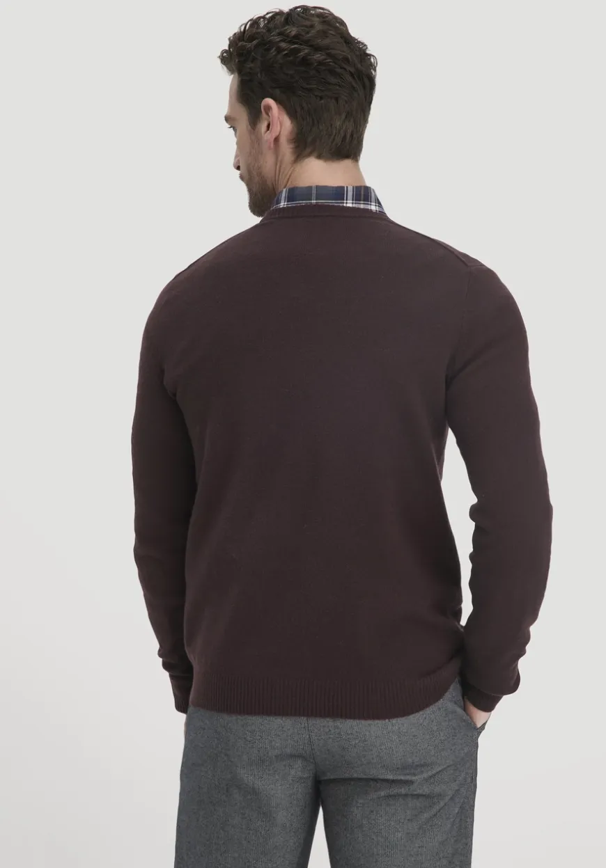 hessnatur Strick Pullover Regular aus Bio-Merinowolle mit Cashmere von|Herren Pullover|Strick