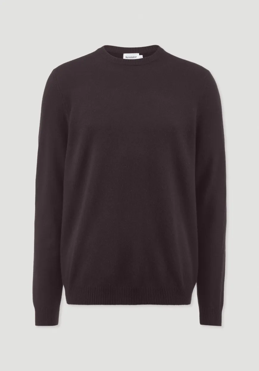 hessnatur Strick Pullover Regular aus Bio-Merinowolle mit Cashmere von|Herren Pullover|Strick
