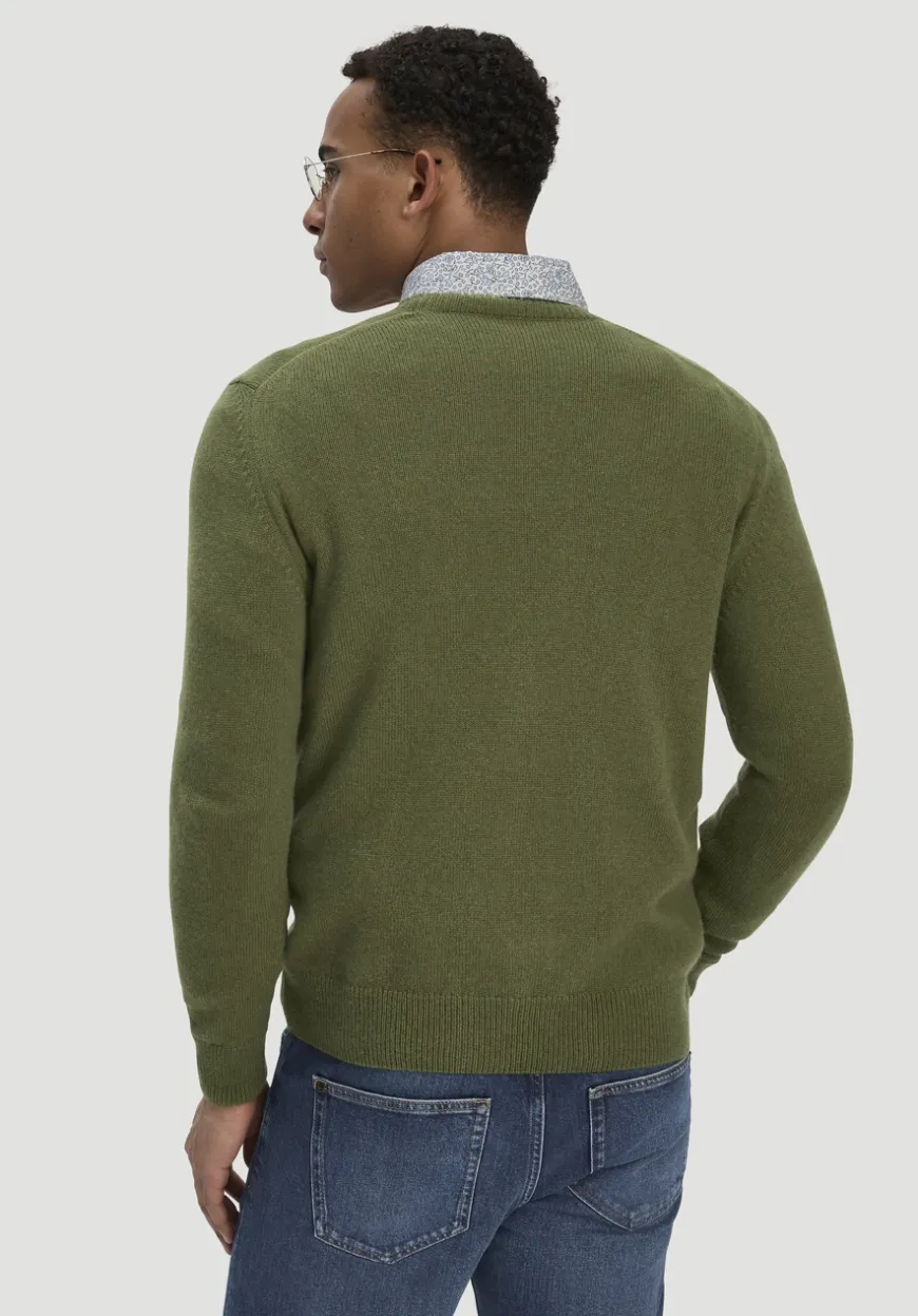 hessnatur Strick Pullover Regular aus Bio-Merinowolle mit Bio-Baumwolle von|Herren Pullover|Strick