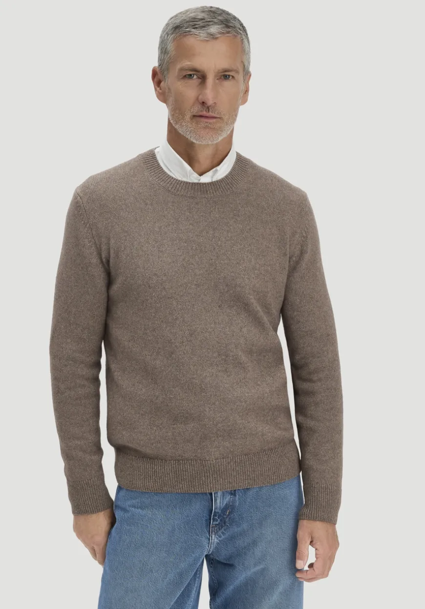 hessnatur Strick Pullover Regular aus Bio-Merinowolle mit Bio-Baumwolle von|Herren Pullover|Strick