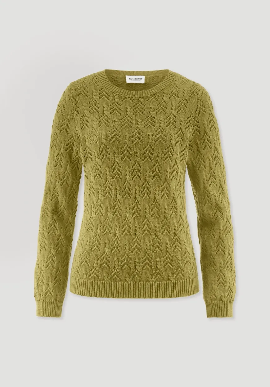 hessnatur Strick Pullover Regular aus Bio-Baumwolle und Wolle von|Damen Pullover