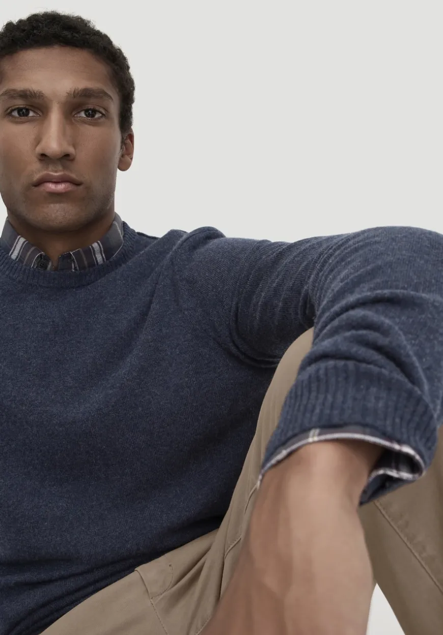 hessnatur Strick Pullover Regular aus Bio-Merinowolle mit Cashmere von|Herren Pullover